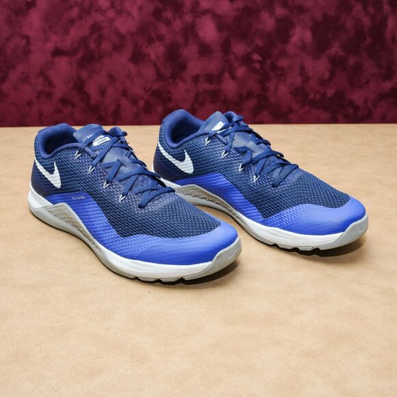 Nike Men Metcon 2 Flywire Blue fabric training Sneakers sz 10.5 - Picture 1 of 6